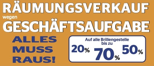 Räumungsverkauf